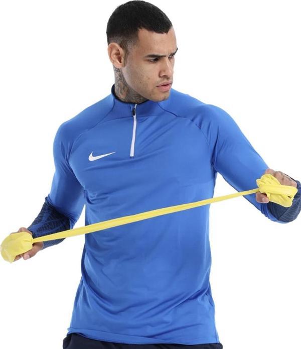 Nike Dri-Fit Çeyrek Fermuar Erkek Mavi Antrenman Üst - Image 1