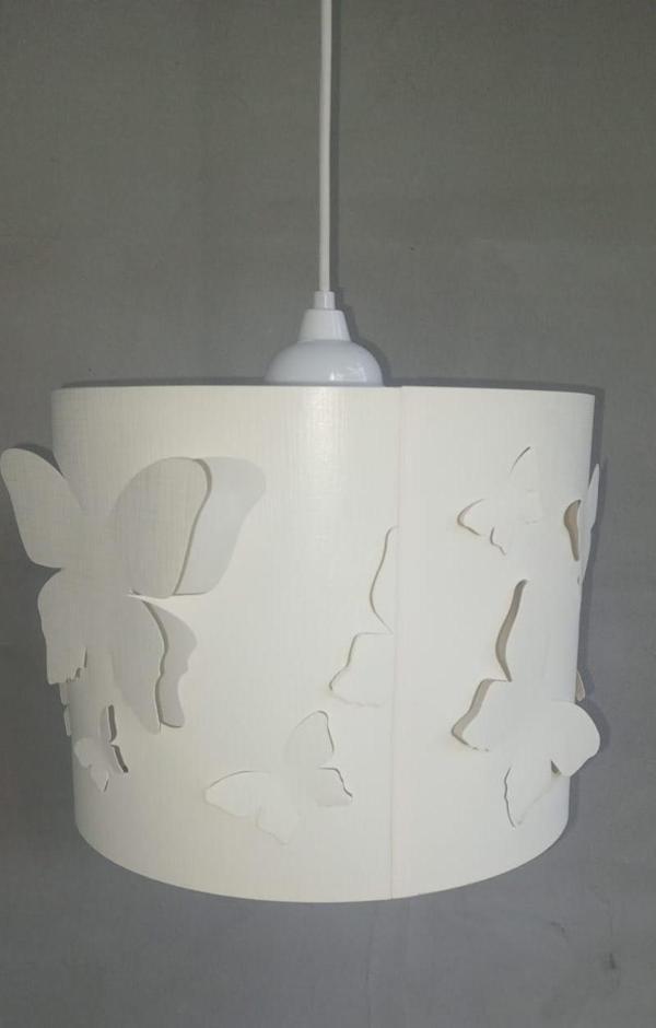 Butterfly Tekli Avize Krem - Image 1