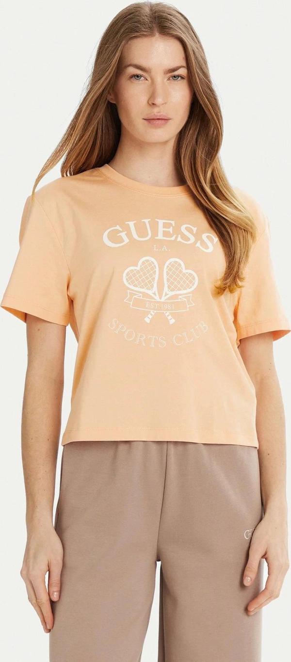 Guess Kadın Pembe Salaş Tişört - Image 1