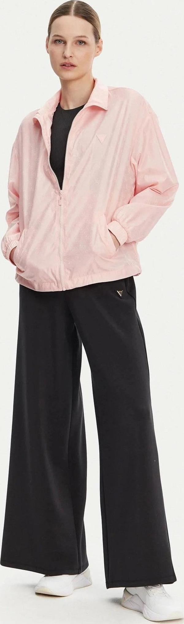 Guess Kadın Pembe 4G Logolu Rüzgarlık Mont - Image 1