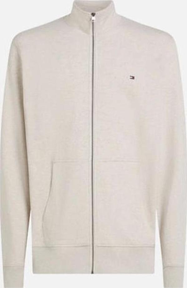Tommy Hilfiger Erkek Krem Tam Fermuarlı Ceket - Image 1