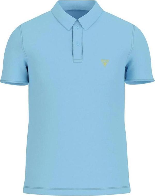 Guess Erkek Mavi Basic Polo Tişört - Image 1