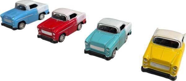 4'lü Kırılmaz Oyuncak Çek-Bırak Mini Arabalar 8 Cm Mini Araçlar 4'lü Set - Image 1