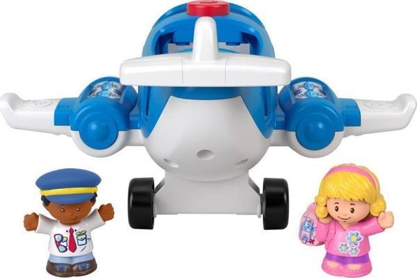 Fisher-Price Little People Uçak Yolculuğu Oyuncağı HDJ23 Türkçe ve İngilizce Dil Seçenekleri ile Birlikte, 1-5 Yaş Arası - Image 1