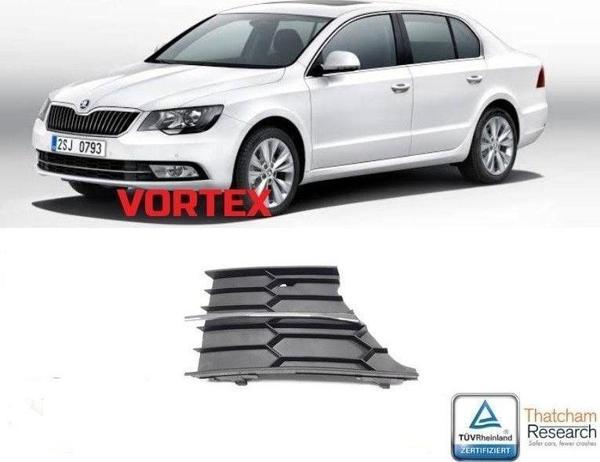 SKODA - ÖN TAMPON IZGARA SAĞ ( KROMLU ) SUPERB 2013- - 3T0853666B / 3T0863768A - Image 1