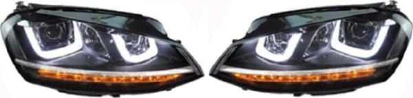 VOLKSWAGEN - ÖN FAR SET ( ÇİFT U LED KAYAR SİNYAL )  GOLF 7 13- -  - Image 1