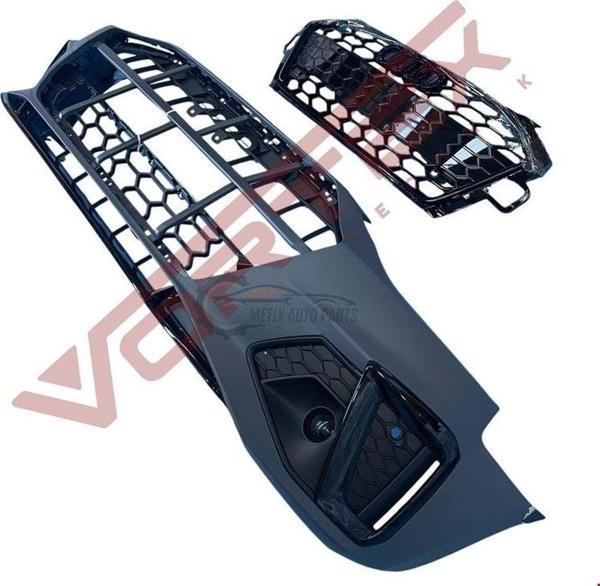 AUDİ - ÖN TAMPON SET S-LİNE (SİYAH PANJURLU) A4 2020- - 8W0807065Tset - Image 1