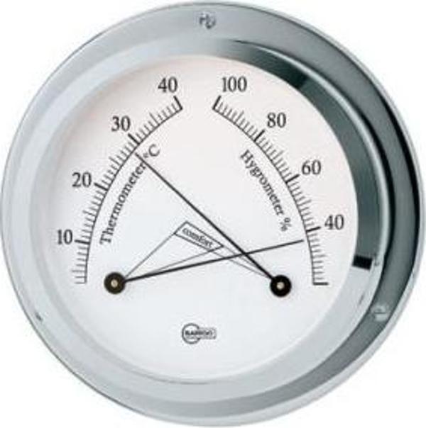Barigo Star serisi göstergeler Termo-Higrometre Kromaj 110x45mm 290g - Image 1