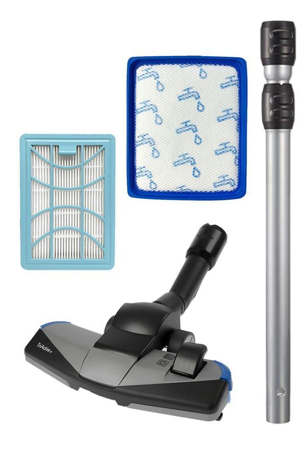 Philips FC 9751/07 Uyumlu Süpürge Borusu Başlığı ve Hepa Filtre 4'lü Seti - Image 1