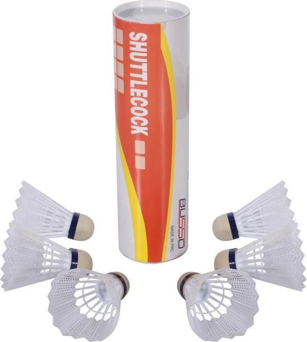 Busso BS340 Plastik Badmınton Topu 6'Lı - Image 1