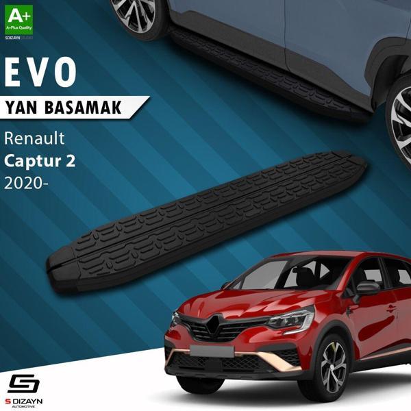 S-Dizayn Renault Captur 2 Evo Siyah Yan Basamak 183 Cm 2020 Üzeri A+ Kalite - Image 1