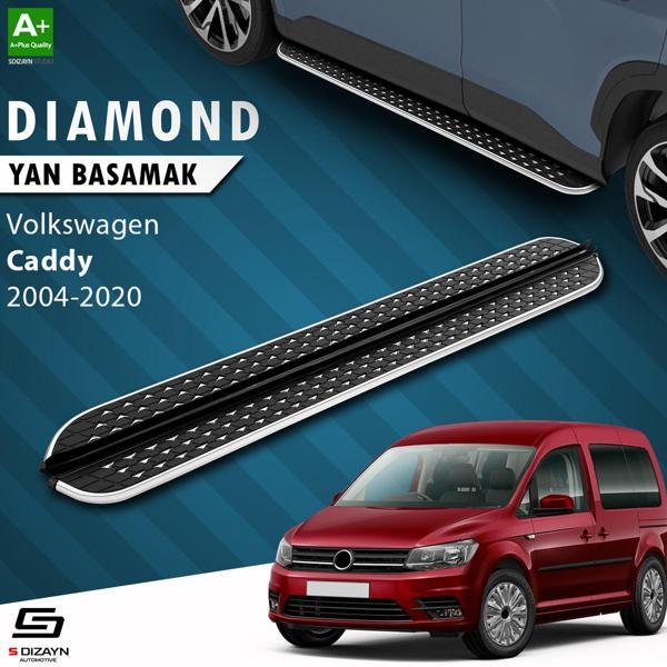 S-Dizayn VW Caddy 3 Uzun Şase Diamond Krom Yan Basamak 223 Cm 2004-2020 A+ Kalite - Image 1