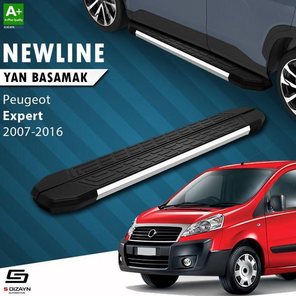 S-Dizayn Peugeot Expert 2 Kısa Şase NewLine Krom Yan Basamak 213 Cm 2007-2016 - Image 1
