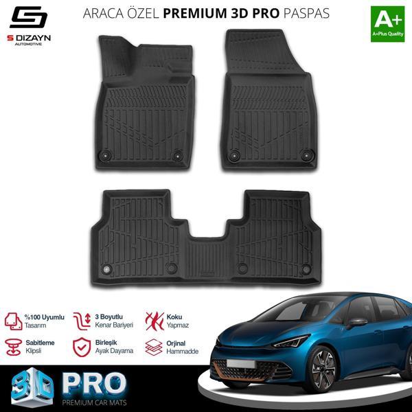S-Dizayn Cupra Born 3D Pro Havuzlu Paspas 2021 Üzeri A+ Kalite - Image 1