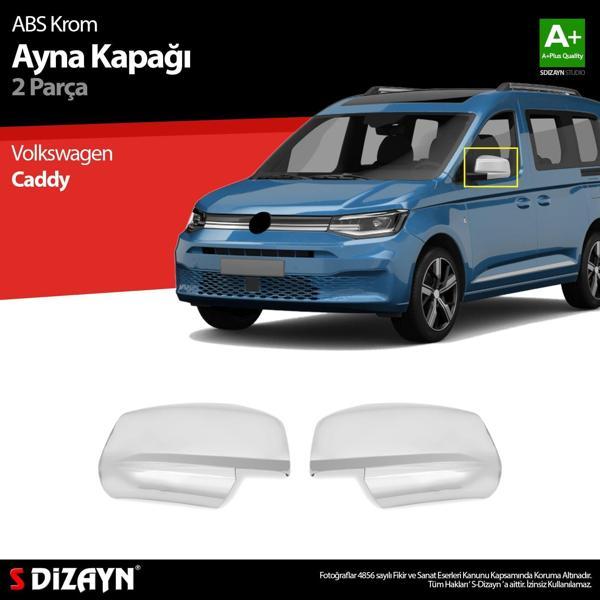 S-Dizayn Volkswagen Caddy ABS Krom Ayna Kapağı 2 Prç 2020 Üzeri - Image 1