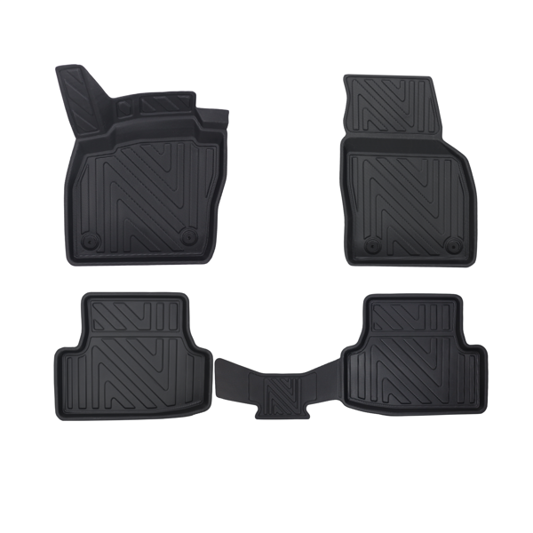 Volkswagen Polo 2017-2022 Premium Seri Araca Özel 3D Havuzlu Oto Paspas - Image 1