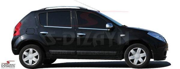 S-Dizayn Dacia Sandero Ayna Kapağı 2 Prç. Abs. Krom 2007-2014 - Image 1