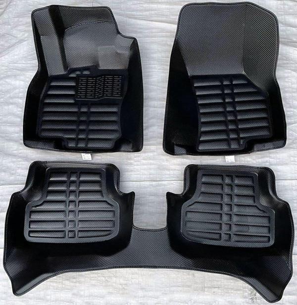 Audi A3 8V HB ve Sedan Uyumlu 2013-2020 5D Havuzlu Karbon Dizayn Paspas Seti - Image 1