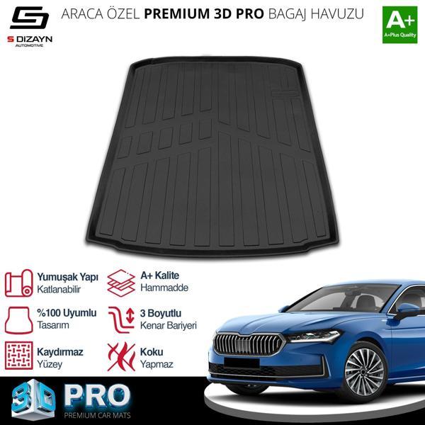 S-Dizayn Skoda SuperB 3D Pro Bagaj Havuzu 2024 Üzeri A+ Kalite - Image 1