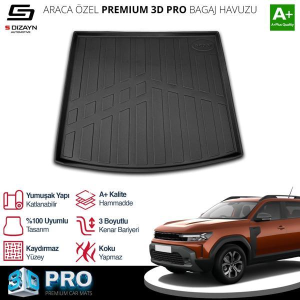 S-Dizayn Renault Duster 4X2 3D Pro Bagaj Havuzu 2024 Üzeri A+ Kalite - Image 1