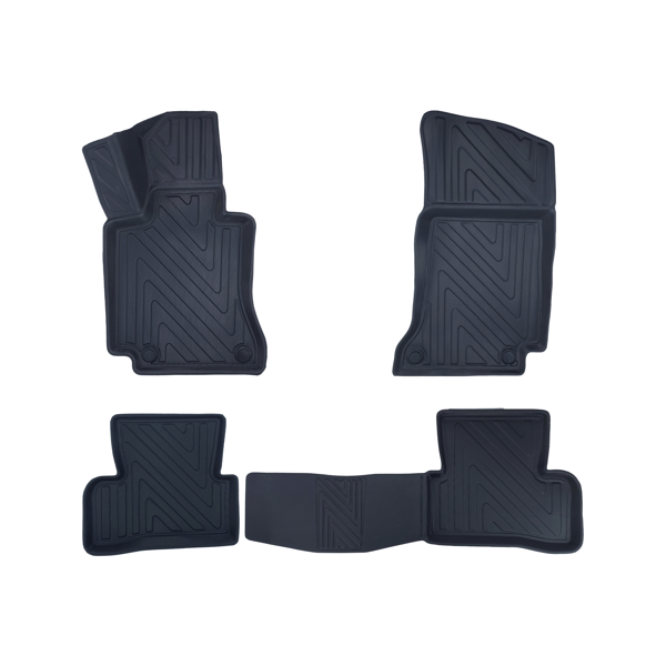 Mercedes-Benz C Serisi 2014-2021 W205 Premium Seri Araca Özel 3D Havuzlu Oto Paspas - Image 1