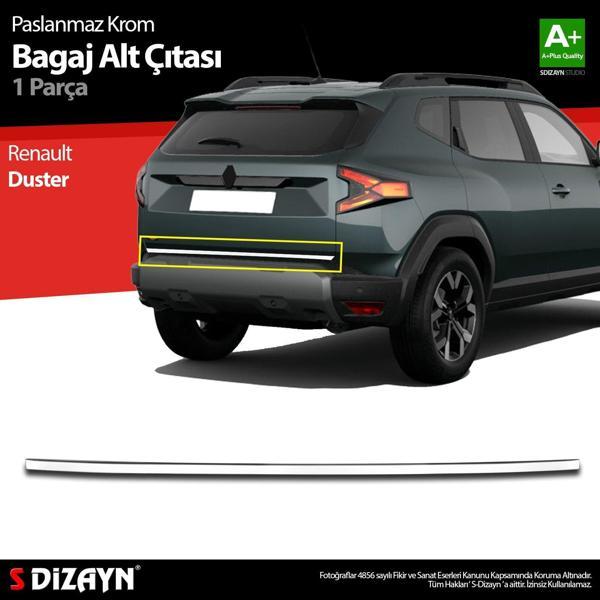 S-Dizayn Renault Duster Krom Bagaj Alt Çıtası 2024 Üzeri A+ Kalite - Image 1