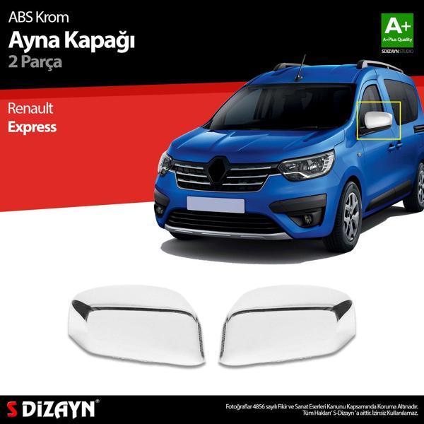 S-Dizayn Renault Express ABS Krom Ayna Kapağı 2 Prç 2021 Üzeri - Image 1