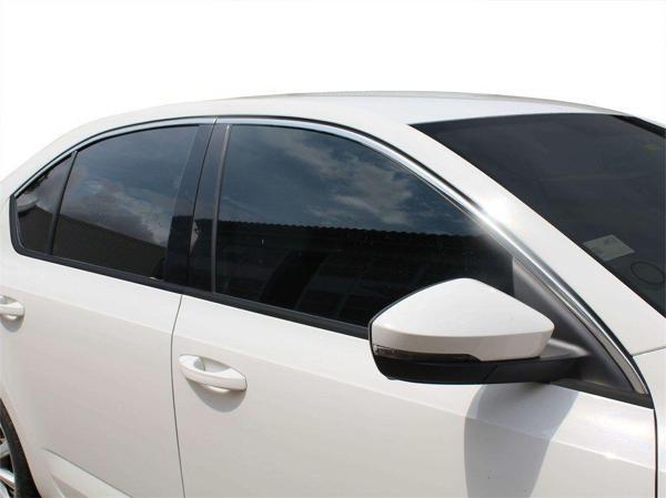 Skoda Octavia A7 Cam Üst Çıtası 4 Prç Krom 2013 ve Sonrası - Image 1