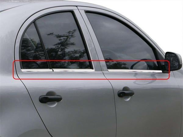 Nissan Micra Cam Çıtası 6 Prç  Krom 2004-2013 - Image 1