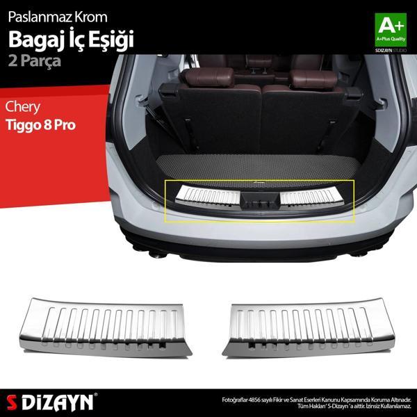 S-Dizayn Chery Tiggo 8 Pro Krom Bagaj İç Eşiği 2022 Üzeri A+ Kalite - Image 1