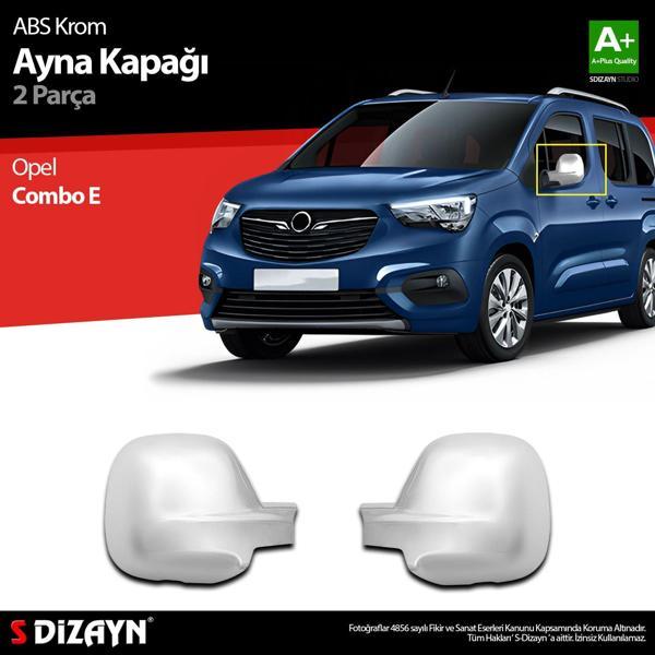 S-Dizayn Opel Combo E ABS Krom Ayna Kapağı 2 Prç 2019 Üzeri - Image 1