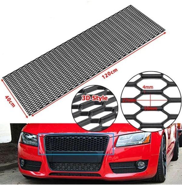 Audi Dizayn 3D Style ABS Plastik Panjur Teli 120x40 cm Siyah - Image 1
