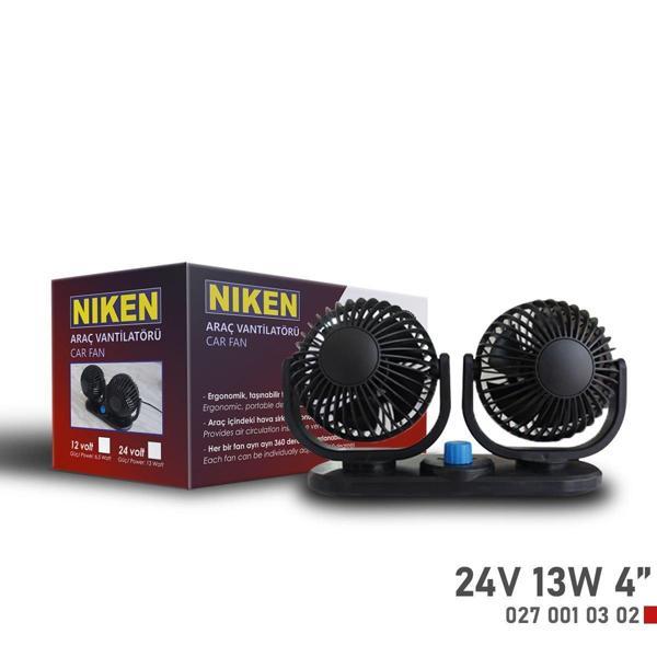 Niken Küçük Çift Başlı 24V Vantilatör 4 Inç 13W - Image 1