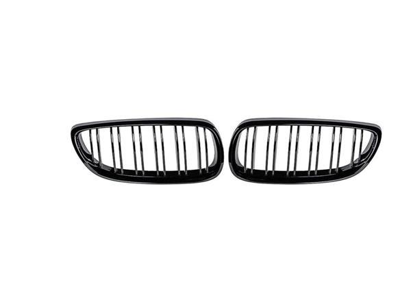 Bmw 3 Uyumlu Serisi E92 2006-2009 M3 Böbrek (Cift Cızgı Panjur) Piano Black - Image 1