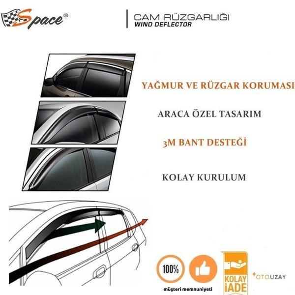 Space Cam Rüzgarlığı 1.2mm Opel/Astra F 4'lü Set / CARU372 - Image 1