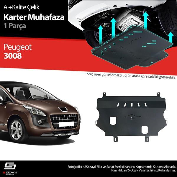 S-Dizayn Peugeot 3008 Çelik Karter Muhafaza 2009-2016 A+ Kalite - Image 1