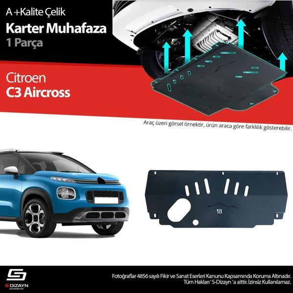 S-Dizayn Citroen C3 Air Cross Çelik Karter Muhafaza 2017 Üzeri A+ Kalite - Image 1