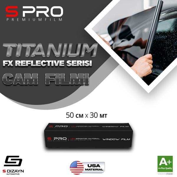 S Pro Cam Filmi Nano Titanium FX Serisi 2PLY %50 100cm/30mt - Image 1