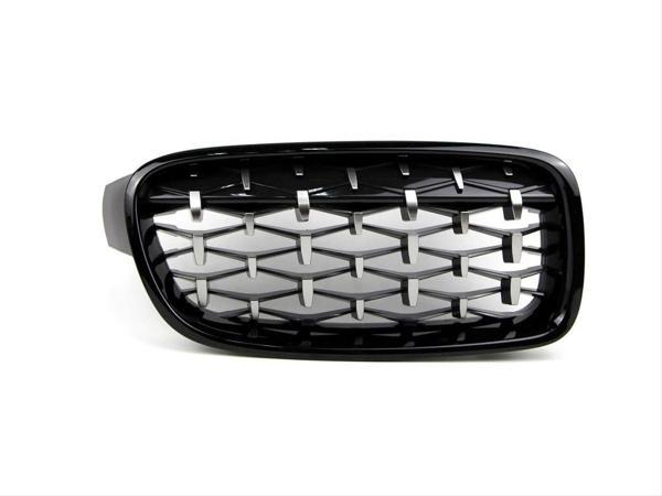 Bmw 3 Uyumlu Serisi F30 2012-2018 Böbrek Diamond Panjur Piano Black- - Image 1