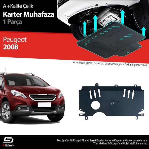 S-Dizayn Peugeot 2008 Çelik Karter Muhafaza 2013-2019 A+ Kalite - Image 1