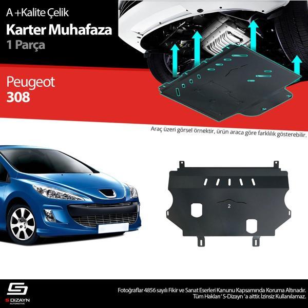 S-Dizayn Peugeot 308 Çelik Karter Muhafaza 2007-2013 A+ Kalite - Image 1