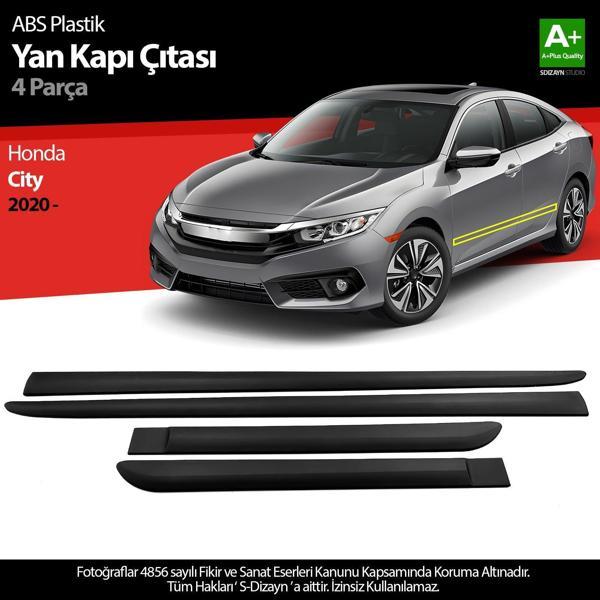S-Dizayn Honda City ABS Plastik Yan Kapı Koruma Çıtası 2020 Üzeri A+ Kalite - Image 1