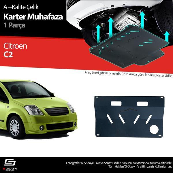 S-Dizayn Citroen C2 Çelik Karter Muhafaza 2003-2009 A+ Kalite - Image 1