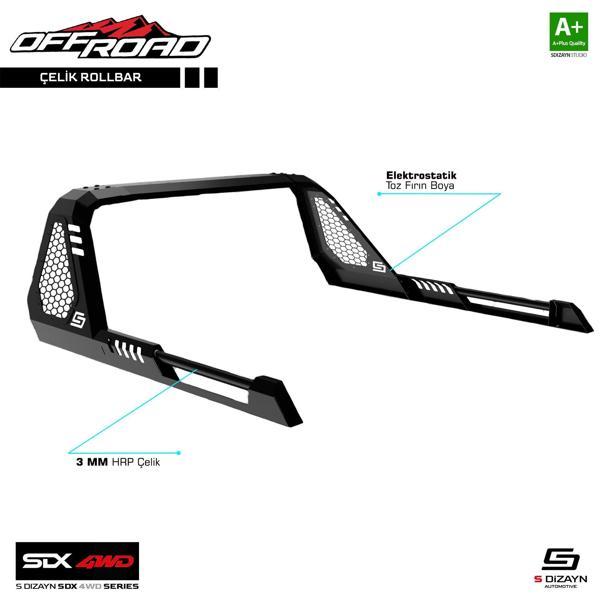 S-Dizayn SDX 4WD Off Road VW Amarok 2 Çelik Roll Bar V1 2023 Üzeri - Image 1