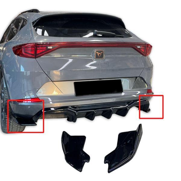 Cupra Formentor Uyumlu Araca Özel Difüzör Flapları (Parlak Siyah Boyalı) - Image 1
