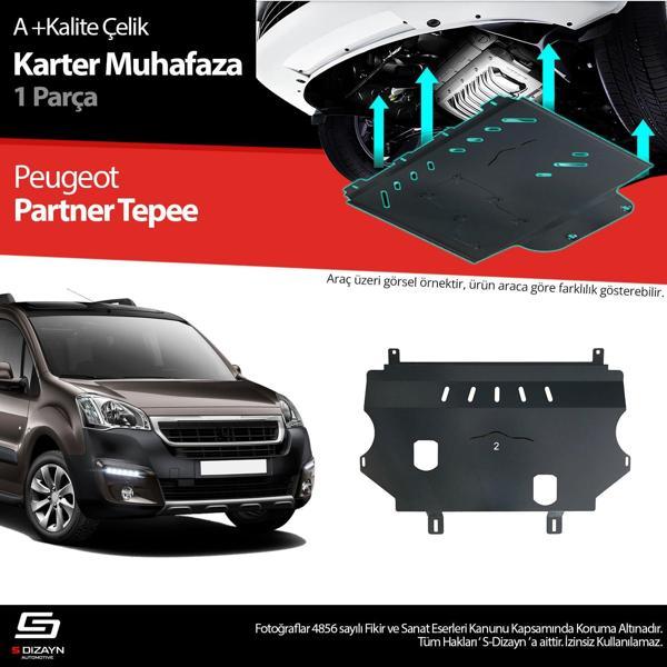 S-Dizayn Peugeot Partner Tepee Çelik Karter Muhafaza 2008-2018 A+ Kalite - Image 1