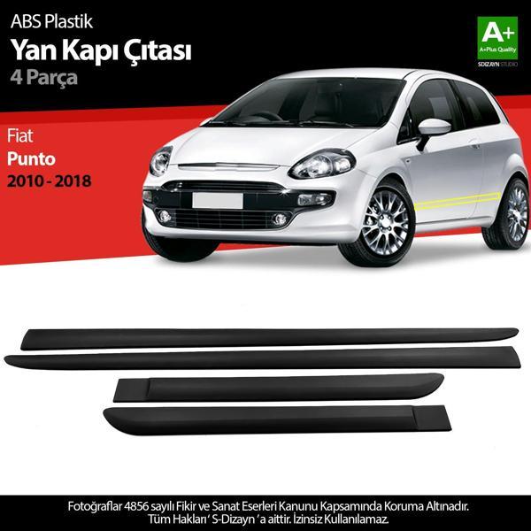 S-Dizayn Fiat Punto ABS Plastik Yan Kapı Koruma Çıtası 2010-2018 A+ Kalite - Image 1