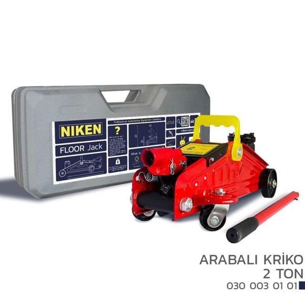 Arabalı Oto Araç Kaldırma Krikosu 2 Ton Taşıma Kapasiteli-plastik Çantalı Niken - Image 1