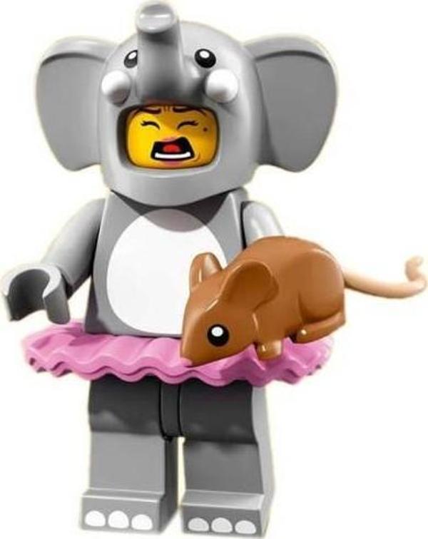 LEGO Minifigures 71021 Series 18: 1.Elephant Girl +5 Yaş (1 Parça) - Image 1