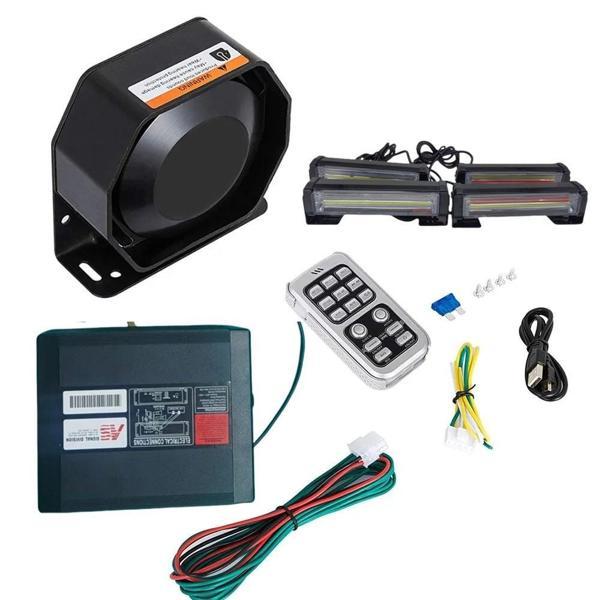 17 çakar fonksiyonlu 300w siren 4 çakarlı kırmızı-mavi-beyaz / SSSR55 - Image 1